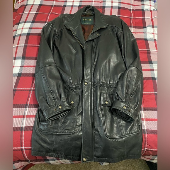 Vintage Danier Mens Leather Jacket XL - Picture 1 of 6